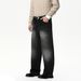 "Vintage Washed Wide-Leg Jeans – Korean Streetwear Vibe (S-XL, Retro/Black/Gray)"_viptrois.com