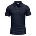 Men's Quick-Dry Polo Shirt - Breathable, Slim Fit, Casual & Golf Short Sleeve Shirt For Summer, Lightweight & Comfortable, Solid Color_viptrois.com