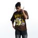 Spring And Autumn New American Street Graffiti Skull 315G Thick Trendy Brand T-Shirt For Men_viptrois.com