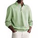 Men's Clothing Solid Color Casual Button Lapel Polo Shirt Men's Tops Bottoming Shirt_viptrois.com