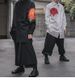 Men's Clothing red dahlia shirt embroidered flowers yohji dark unisex loose long sleeved shirt_viptrois.com