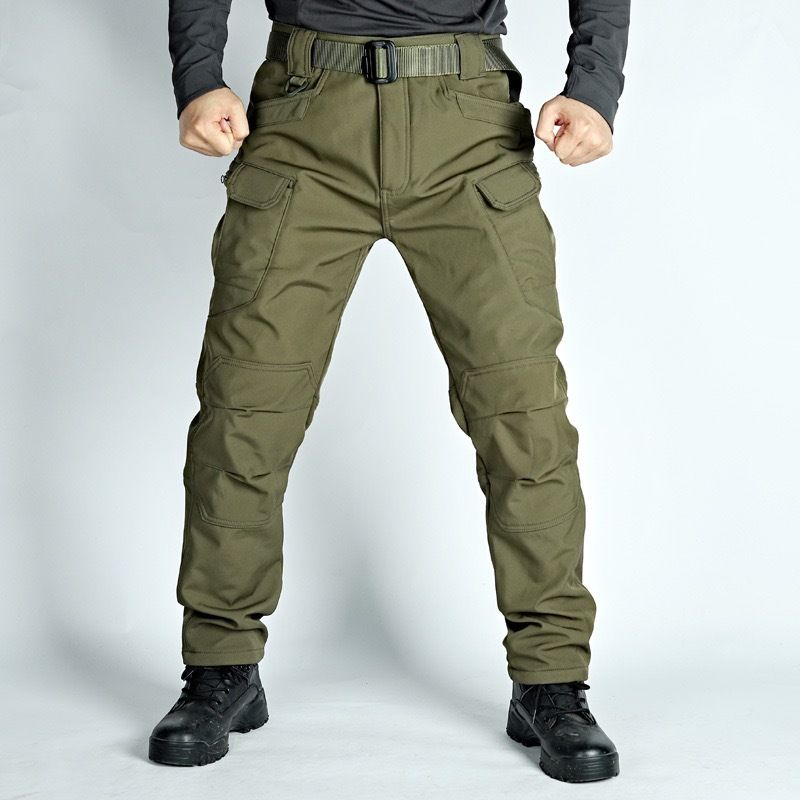 Men's Ix7 Fleece Lined Waterproof Hiking Pants Outdoor Warm Long Casual Cargo Pants For Autumn Winter Thick_viptrois.com
