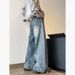 American-style Wide-leg Curved Jeans Men, Spring And Autumn Trendy Brand Long Pants, Straight-leg, Large Size, Loose_viptrois.com