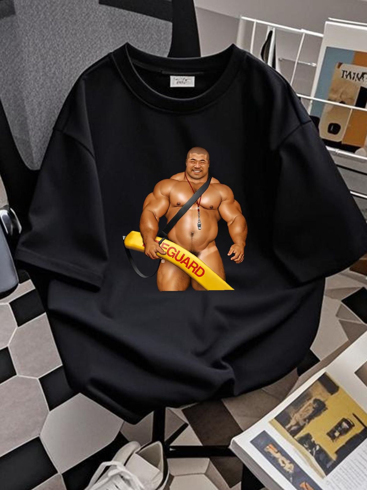 LIFEGUARD T SHIRT GAY BAY WATCH MASSIVE TOM OF FINLAND LGBT JAPAN LGBTQ A540 Designer Clothes Stylish Graphic Casual Soft Streetwear Slightly_viptrois.com