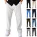 Men's Casual Loose Straight Leg Sporty Pants Autumn Winter Oversized Toothpick Striped Long Trousers_viptrois.com