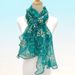 Internet Celebrity Printed Ruffled Scarf For Women Korean Style Spring And Autumn Long Sun Protection Shawl Veil_viptrois.com