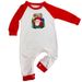 Christmas family pajamas home wear cartoon plaid print long sleeve holiday set_viptrois.com