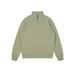 Pure Pure Half-Zip And Women Custom Heavyweight 350g Half High Collar Trendy Brand Solid Color Loose Pullover Casual Cotton_viptrois.com
