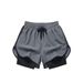Men's Clothing Running Pants Lined Two Piece Training Anti Exposure Three Point Basketball Casual Shorts_viptrois.com