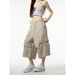 Premium Products Cleanfit Shorts With Multiple Pockets And Seven Quarter Length Pants For Men, American Style Loose, High-end, Wide Leg_viptrois.com