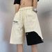 Men's Clothing Men's Style Loose Fitting Sports Casual Pants Summer Trendy Design Cool And Stylish Patchwork Shorts_viptrois.com