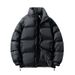 Men's Clothing New Winter Stand Collar Cotton Coat For Men And Women, Same Style, Trendy Brand, Loose Plus Velvet Bread Cotton Coat, Couple Jacket_viptrois.com