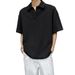 Men's Clothing Polo Short Sleeved Men's Summer Heavy Loose Lapel Teenagers' Short Sleeved Tops For Men_viptrois.com