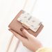 Wallet Card Cases Women Wallet Short Cute Coin Purse Student Small Fresh Multifunctional Printed Small Wallet Women_viptrois.com