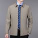 Men’s Lightweight Casual Jacket – Wrinkle-Resistant Stand Collar Zipper Coat For Business & Leisure (Dark Grey/Khaki/Black/Navy, Sizes M-5XL)_viptrois.com
