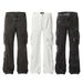 Men's Clothing overalls heavyweight multi pocket tie dye design jeans spring and autumn men and women straight pants_viptrois.com