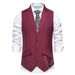 Men's Suit Vest Wedding Party Lapel Chain With Vest Vest_viptrois.com