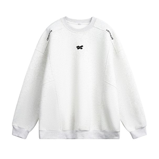 Nordmann Split Deconstructed Design 380g Heavyweight Crewneck Sweatshirt Men's Autumn New High Street American Style Oversized_viptrois.com