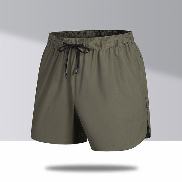 Men's Clothing New Summer Ice Silk Three Quarter Pants Men's Sports Shorts Running Quick Drying Fitness Leisure Fat Big Size_viptrois.com