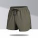 Men's Clothing New Summer Ice Silk Three Quarter Pants Men's Sports Shorts Running Quick Drying Fitness Leisure Fat Big Size_viptrois.com