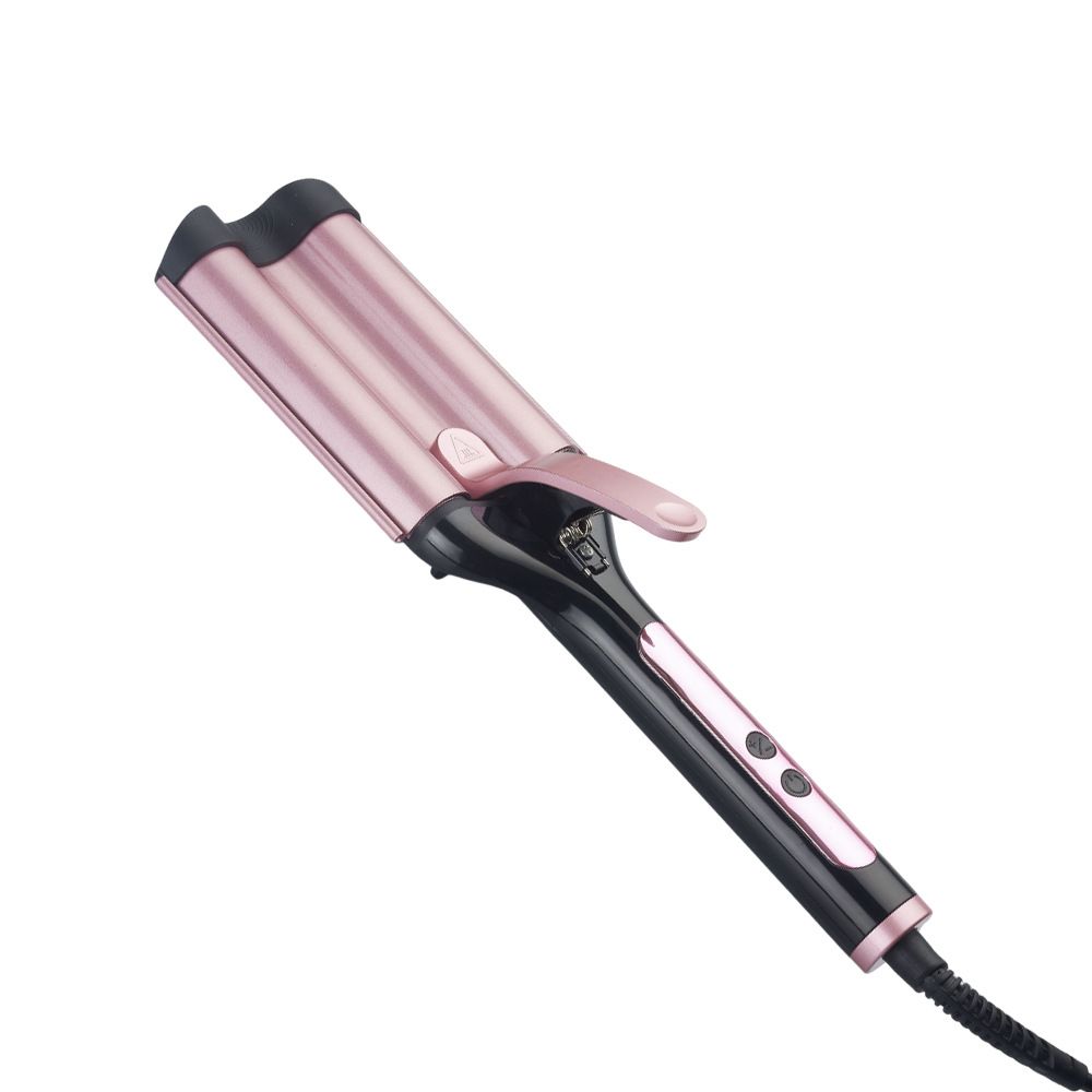 3-in-1 Egg Curling Iron Set: 3-Barrel Water Wave Crimper For Small & Big Curls, Professional Hair Styling Tool_viptrois.com