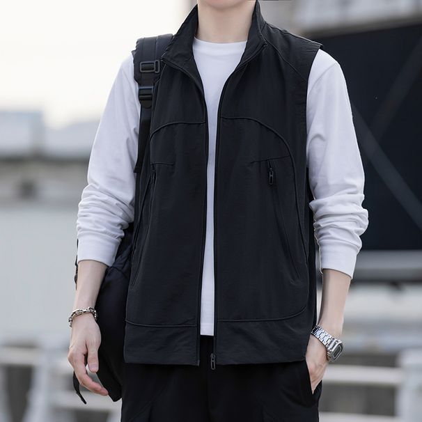 Men's Clothing Men's Outdoor Fishing Vest Spring And Autumn Work Wear Loose Casual Work Clothes Waistcoat Sports Jacket Men_viptrois.com