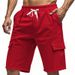 Men's Clothing American Style Sportswear Breathable Loose Fit Shorts Multi-Pocket Straight Leg Casual Jogging Mid Waist Summer Shorts_viptrois.com