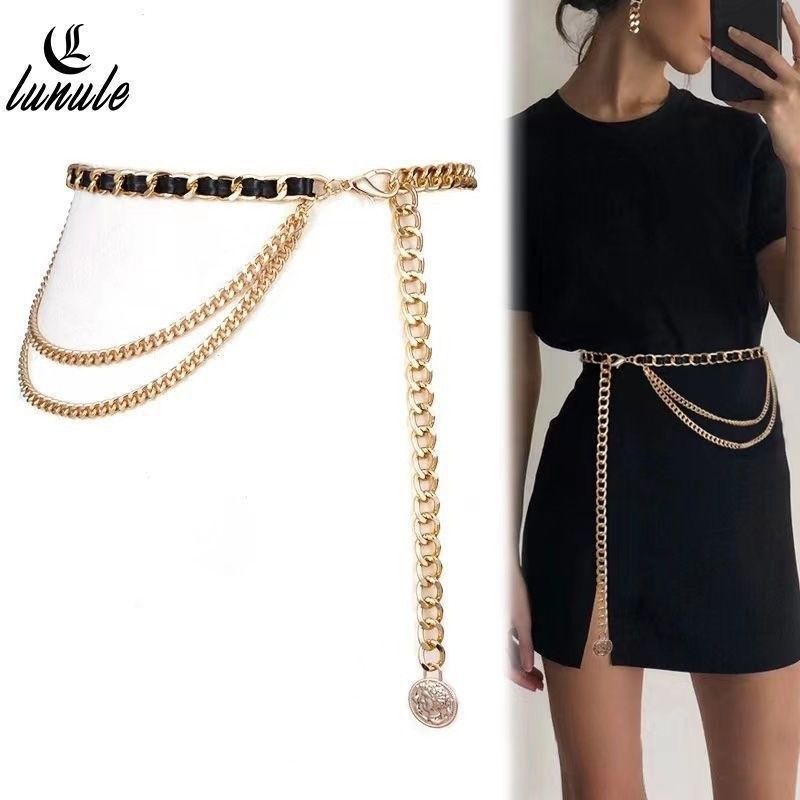 Decoration Women Waist Accessories Hot Girl High-end Fragrance Style Suit Belt Metal Chain Trendy Pair Pants_viptrois.com