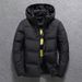 Winter Short Detachable Hat Youth Men's Outdoor Work Attire White Duck Down Jacket Casual Standing Collar_viptrois.com