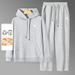 Men's Clothing Men's 320g Chinese Cotton New Hooded Sweatshirt And Sweatpants Casual Outdoor Sports Suit With US Letter Embroidery_viptrois.com