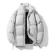 Men's Clothing Style Suede Cotton Padded Jacket For Men, Silicone Star Letter Loose Fitting Puffer Jacket, Fashionable Cotton Coat._viptrois.com