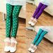 XUANMU Spring Autumn Girls Leggings Mermaid Leggings Girls Pants Kids Girl Colorful Shiny Scale Pants Slim Trousers Childrens Leggings XB002_viptrois.com