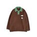 Pure Spring Color-Block Polo Collar Sweater For Men, Autumn And Winter Trendy Oversize Retro Label Knitted Sweater, Artistic_viptrois.com