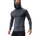 Men's Clothing Sports Tight Fitting Shaping Mask With Hood One Piece Long Sleeved Running Outdoor Sports Breathable Quick Drying Clothes_viptrois.com