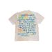 Heavyweight Pure Cotton Oversized T-Shirt Colorful Letter Print Loose Short Sleeved Men's And Women's Top_viptrois.com