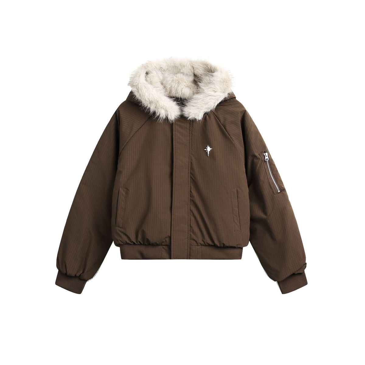 Men's Clothing 2025 Winter New Style Puffer Jacket American Retro Thickened Fur Collar Cotton Jacket Short Warm Cotton Jacket_viptrois.com