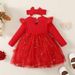 Kids' Clothing Infants And Children's Ribbed Tops And Mesh Dresses_viptrois.com