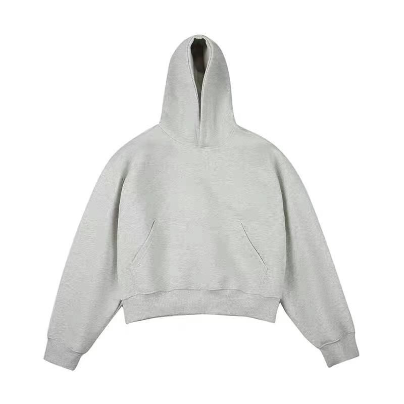 Men's Clothing Hooded Sweatshirts For Men And Women Winter Trendy Brand Plus Velvet Short Style Simple Casual Loose High Street Trend Couple Tops_viptrois.com