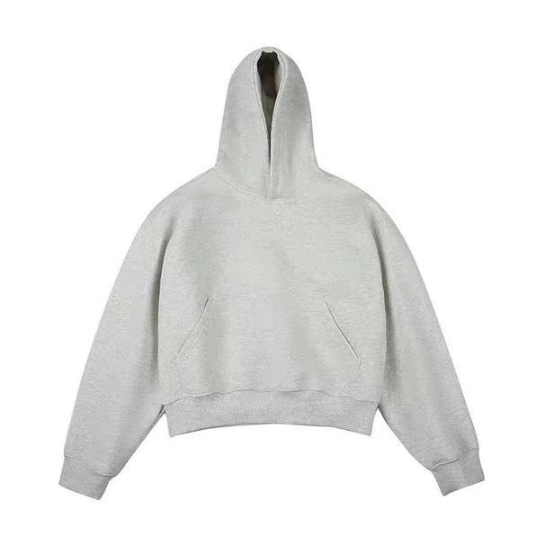 Men's Clothing Hooded Sweatshirts For Men And Women Winter Trendy Brand Plus Velvet Short Style Simple Casual Loose High Street Trend Couple Tops_viptrois.com
