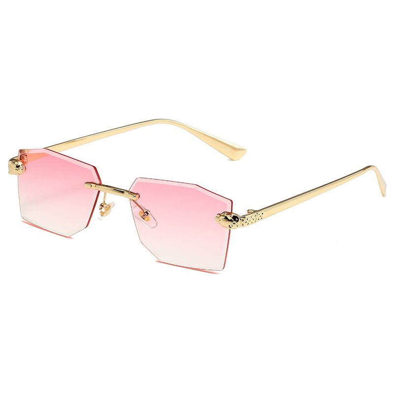 Women's Polygonal Frameless Sunglasses - Cut Edge Design, UV400 Protection, Fashion Statement Fashion Trends Hot-selling_viptrois.com