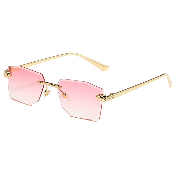 Women's Polygonal Frameless Sunglasses - Cut Edge Design, UV400 Protection, Fashion Statement Fashion Trends Hot-selling_viptrois.com