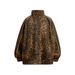 Men's Clothing Leopard Print Design Sweater Suit Autumn And Winter Loose Retro Niche Stand Collar Cardigan Jacket_viptrois.com