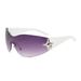 Two Circles Oversized One Piece Sunglasses - UV Protection Frameless Fashion Glasses (Model T1128)_viptrois.com