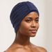 New Women's Elastic Breathable Comfortable Front And Back Two Wear Headscarf Hat Hair Cap Chemotherapy Cap_viptrois.com