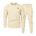 Men's Textured Crewneck Sweatshirt Set – Casual & Outdoor Loungewear For Everyday Comfort_viptrois.com