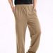Men's Clothing new men's casual trousers men's home straight sweatshirt solid color loose trousers_viptrois.com