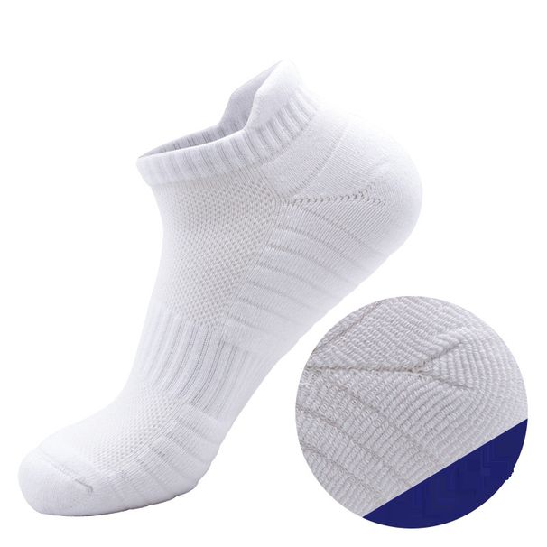 Shoe Accessories Sweat Absorbent Breathable Casual Cotton Socks Thick Towel Bottom Sports Socks Solid Color Short Tube Socks_viptrois.com