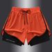 Men's Clothing Summer Exposure Double Layer Sports Men And Women Couple Shorts Running Live Broadcast Hot Selling_viptrois.com