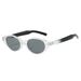 Men's Sunglasses Fashion Small Frame Sunglasses Men's Personality Oval Ins Nerd Sunglasses Women's Rice Nails_viptrois.com