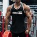 Muscle Men's Fitness Vest Summer Sleeveless I-shaped Back Summer Bodybuilding Training Clothes Slim Elastic T-shirt Cotton Sweat Absorption_viptrois.com